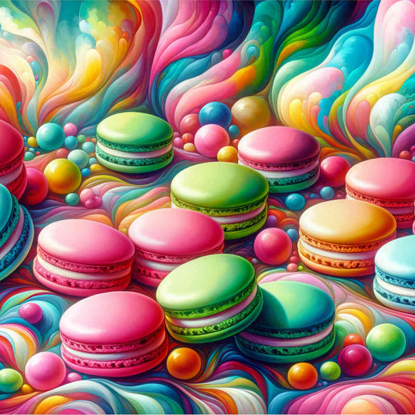 Colorful macarons - Paint by Numbers