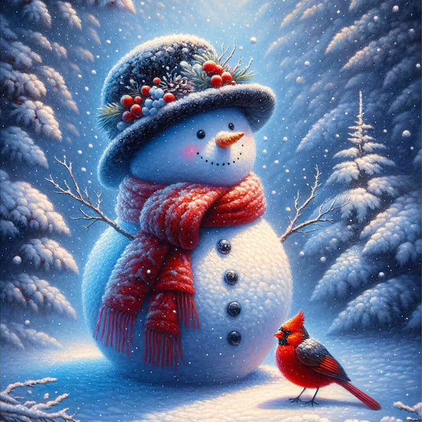 Paint by Numbers - Snowman in the Snowfall