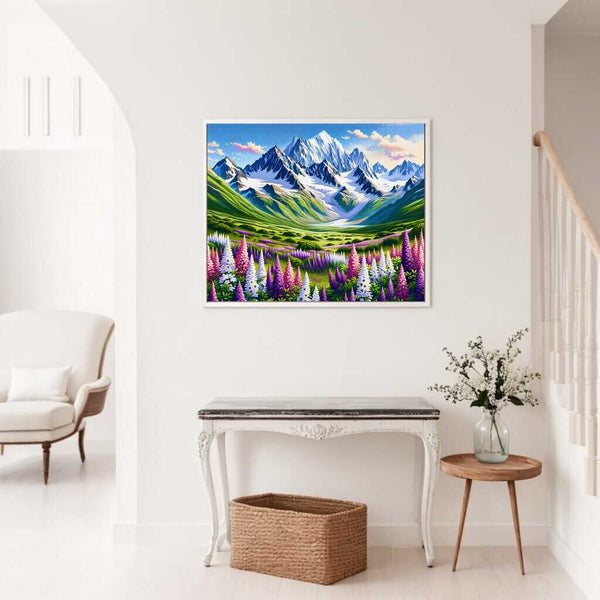 Paint by Numbers - Snow Covered Mountains