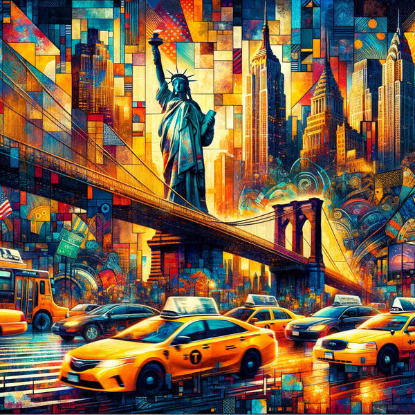 Paint by Numbers - New York, lettering