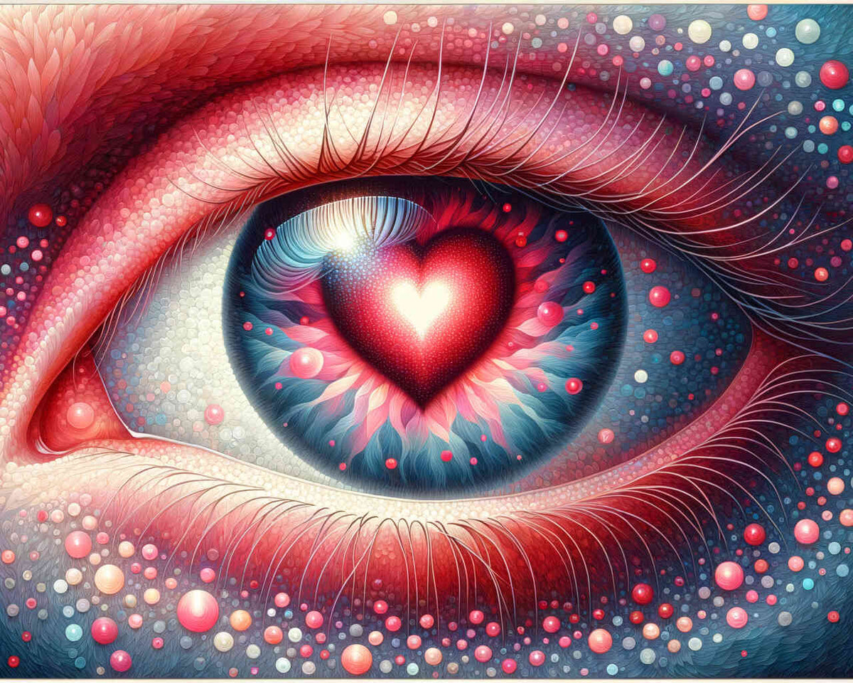 Paint by Numbers - Pink Heart Eye