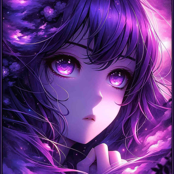 Paint by Numbers - Girl, purple