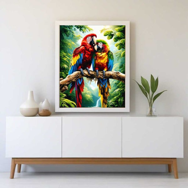 Paint by Numbers - Parrots Parche