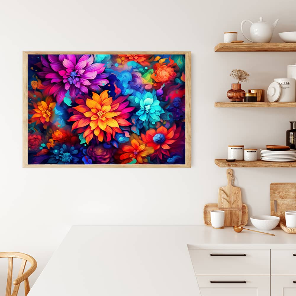 Flowers, abstract - Paint by Numbers