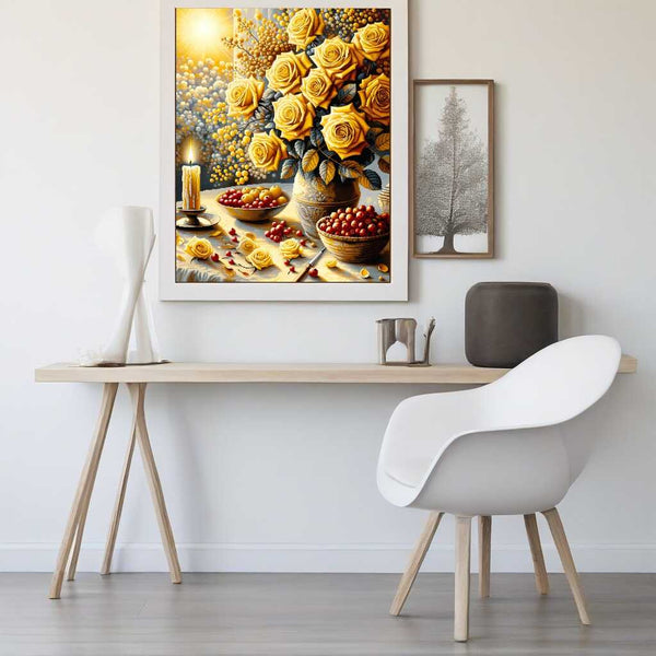 Paint by Numbers - Yellow thanks roses