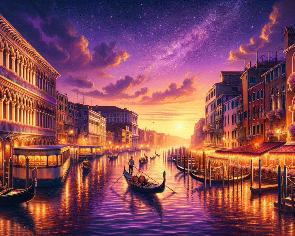 Paint by Numbers - Romantic evening, Venice