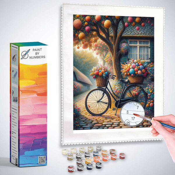Paint by Numbers - Flower Bike