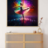 AB Diamond Painting - Frau tanzend bei Nacht - gedruckt in Ultra-HD - AB Diamond, Ballerina, Menschen, Neu eingetroffen, Quadratisch