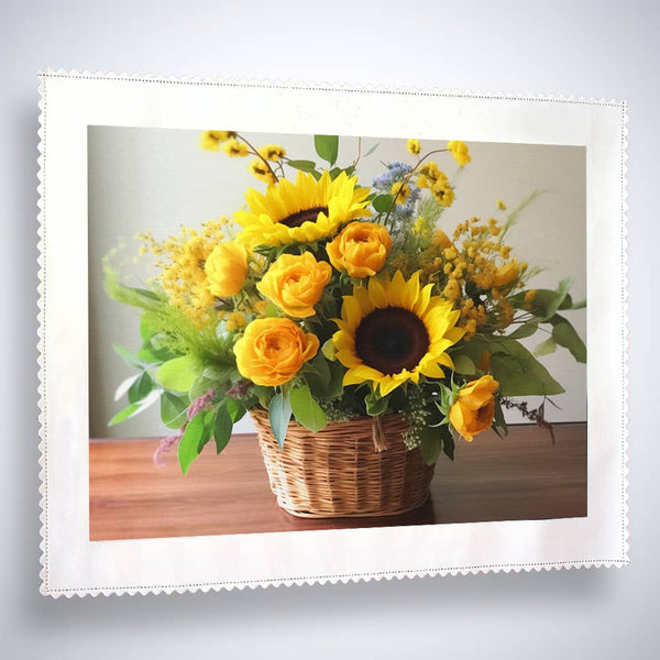 Sunflowers, basket - Paint by Numbers