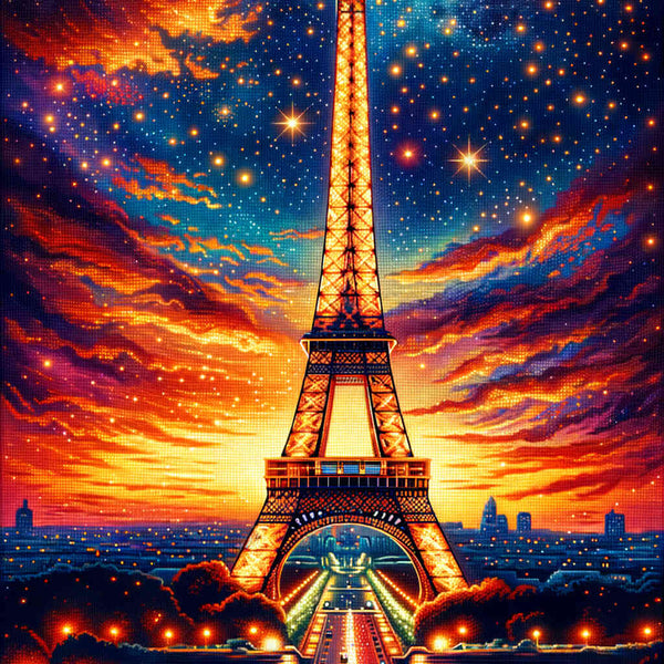 Paint by Numbers - Radiant Egg Tower Paris