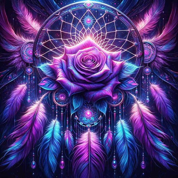 Paint by Numbers - Dream Roses in Purple