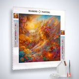 Diamond Painting - Fräulein in der Natur - gedruckt in Ultra-HD - bekannte künstler, Josephine Wall, Neu eingetroffen, Quadratisch