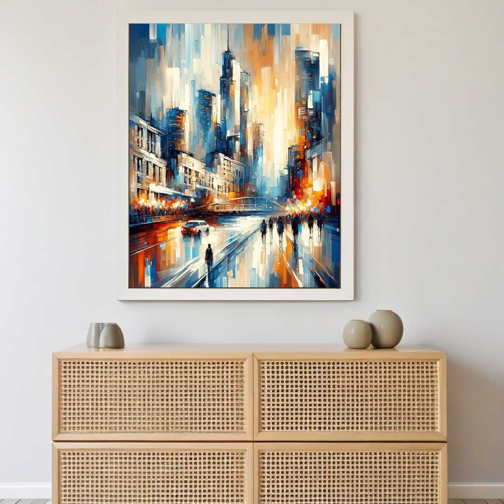 City, Abstract - Paint by Numbers – DIY Paint by Numbers