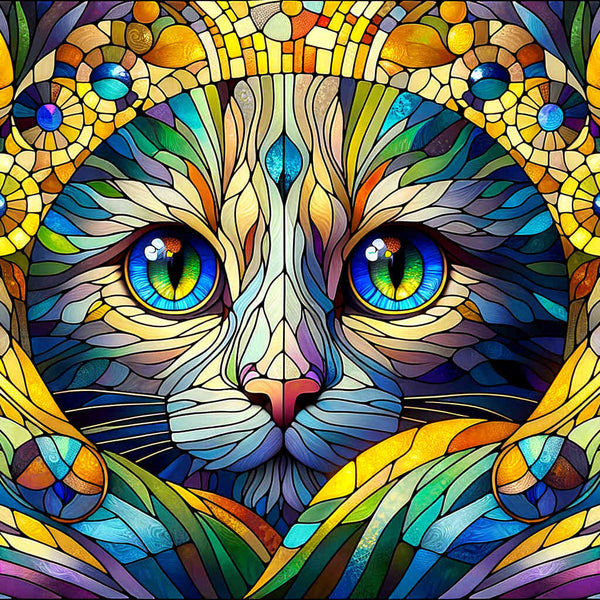 Paint by Numbers - Cats window picture