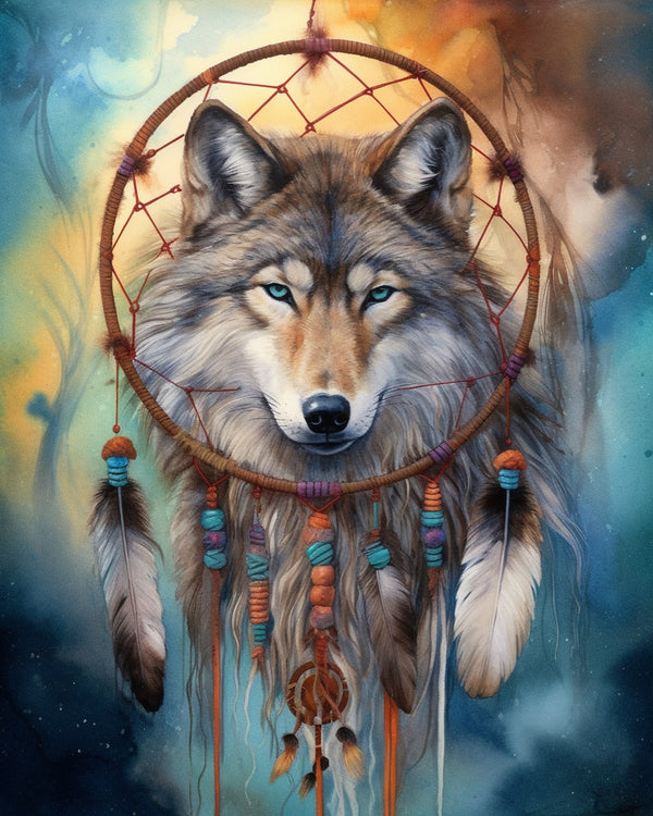 Wolf, Mystery - Paint by Numbers