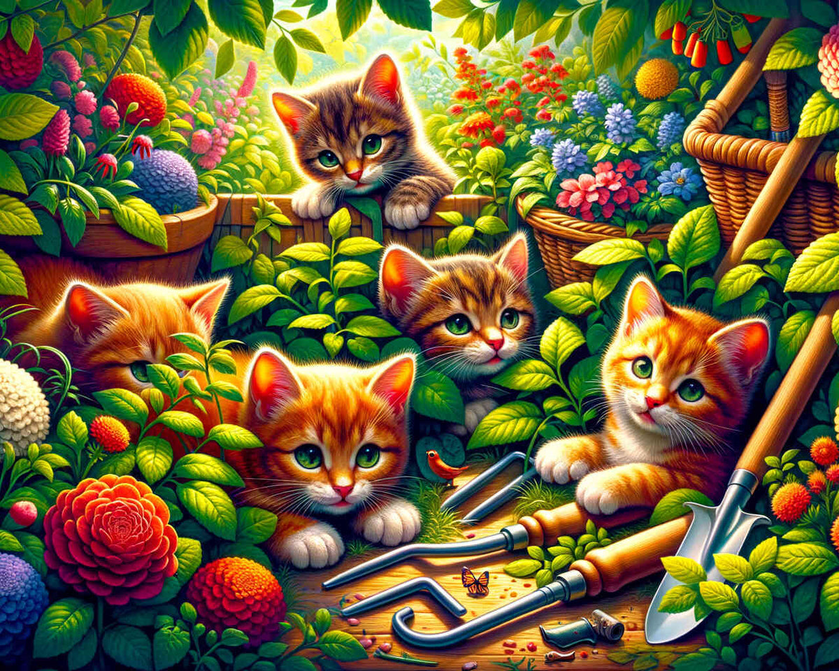 Paint by Numbers - Hidden cats