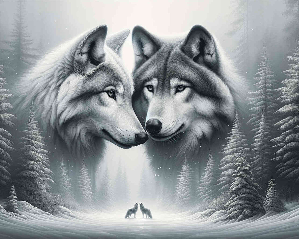 Paint by Numbers - Wolfe sniffing