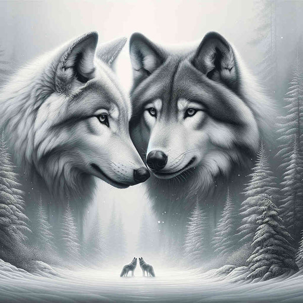 Paint by Numbers - Wolfe sniffing