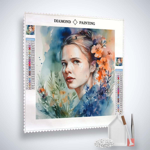 Diamond Painting Kit - Dreamy Moments with Professional Canvas, Acrylic Diamonds, Tweezers, and Application Pen