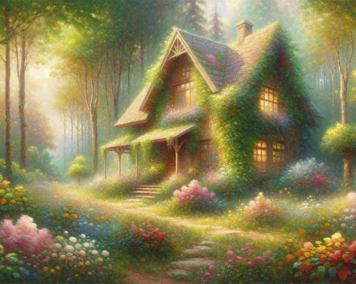 Paint by Numbers - Dream house in the forest