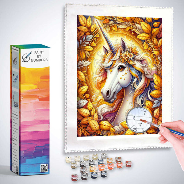 Paint by Numbers - Unicorn in autumn