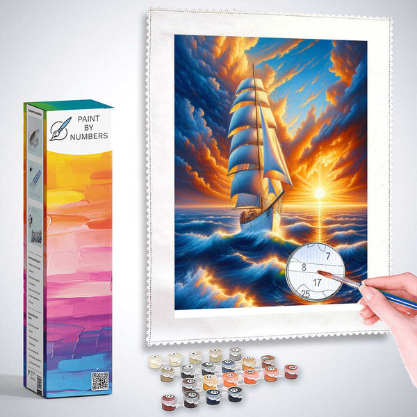 Paint by Numbers - Sailboat in Sunlight