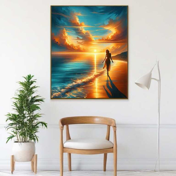 Paint by Numbers - Woman by the sea
