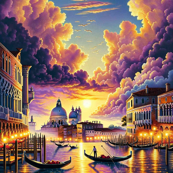 venice sunset - Paint by Numbers