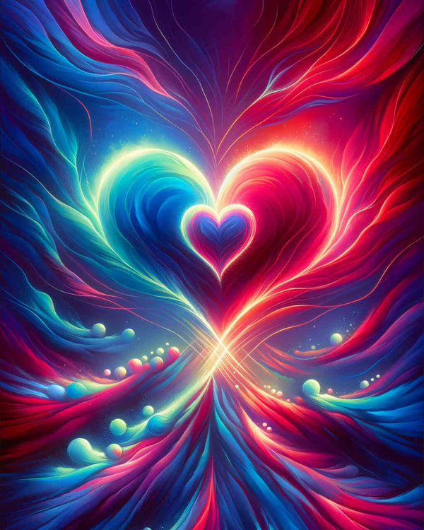 Paint by Numbers - Double heart