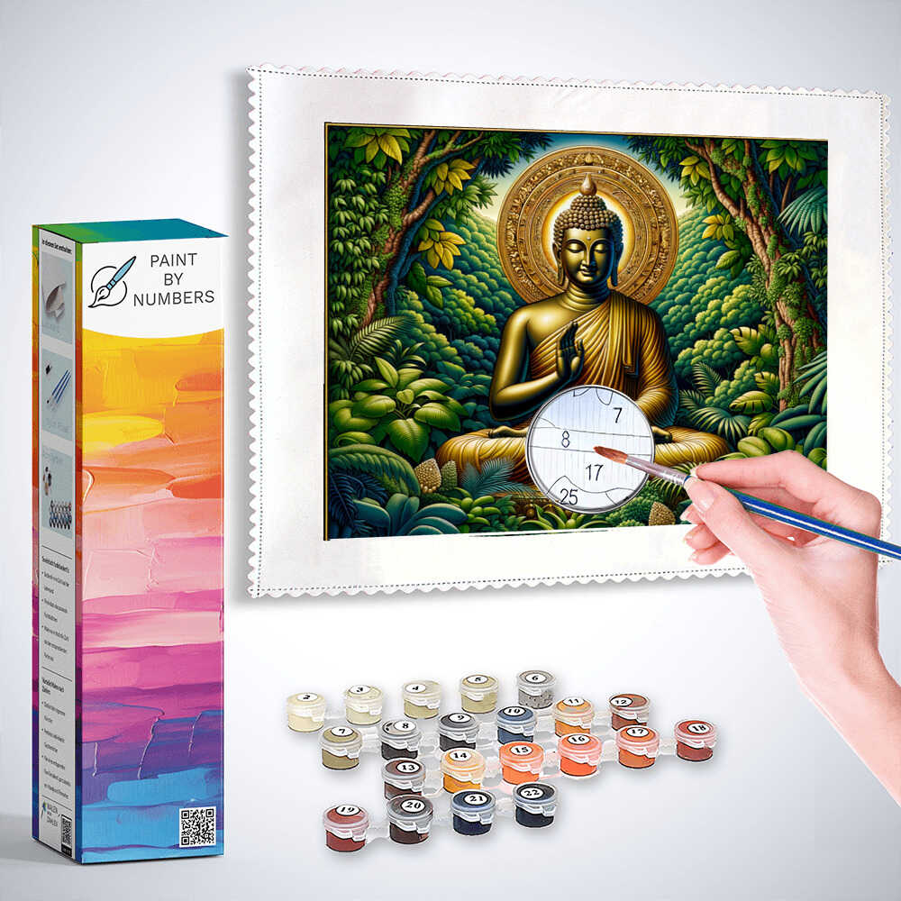 Paint by Numbers - Buddha in the Forest