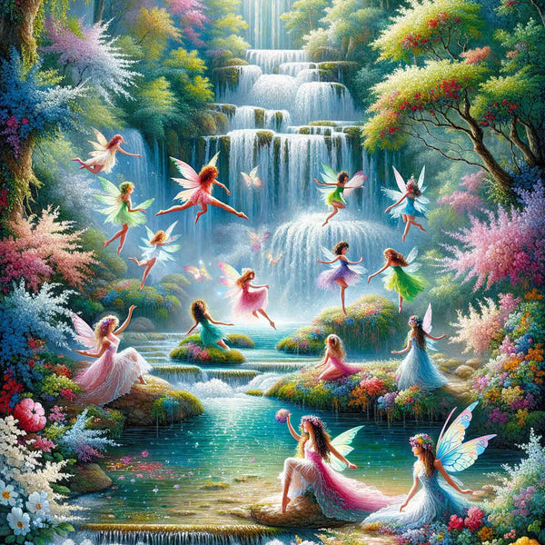 Paint by Numbers - Fairy Tale World Waterfall