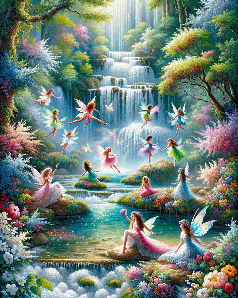Paint by Numbers - Fairy Tale World Waterfall