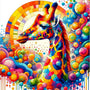 Giraffe, Abstract - Paint by Numbers