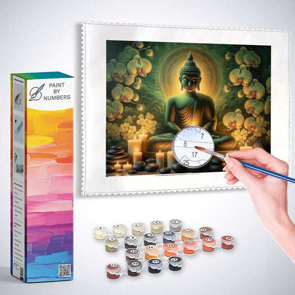 Paint by Numbers - Buddha and Candles