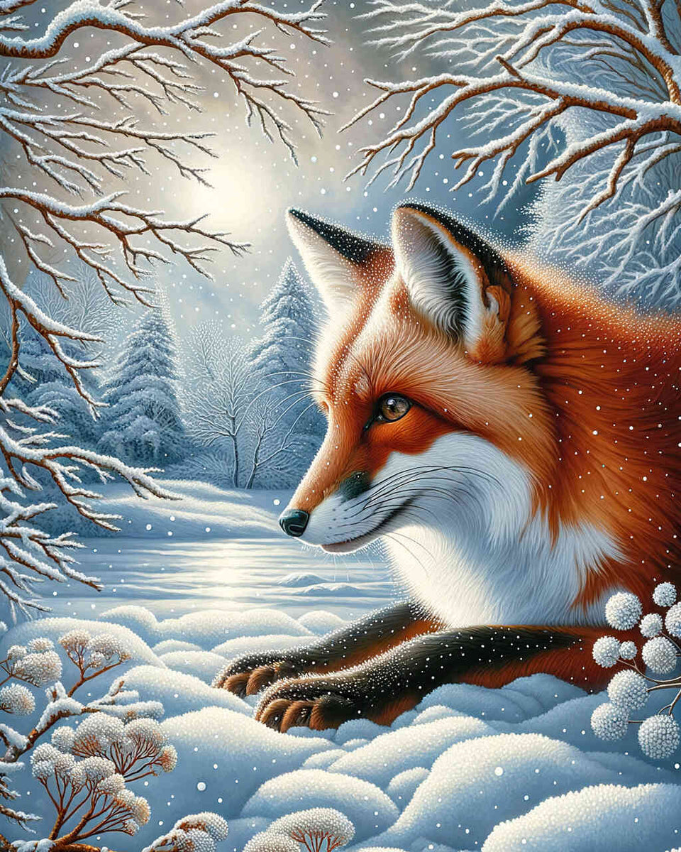 Paint by Numbers - Fox in the Snow