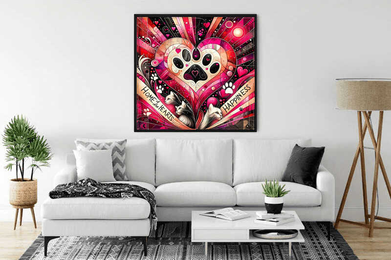 Paint by Numbers - Home is where my cats are