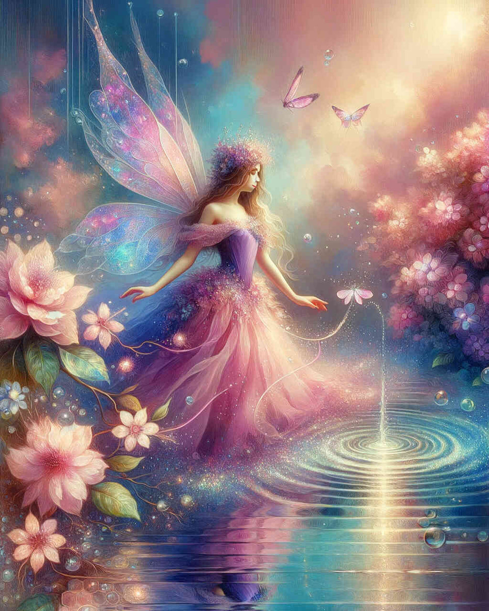 Paint by Numbers - Fairy by the water