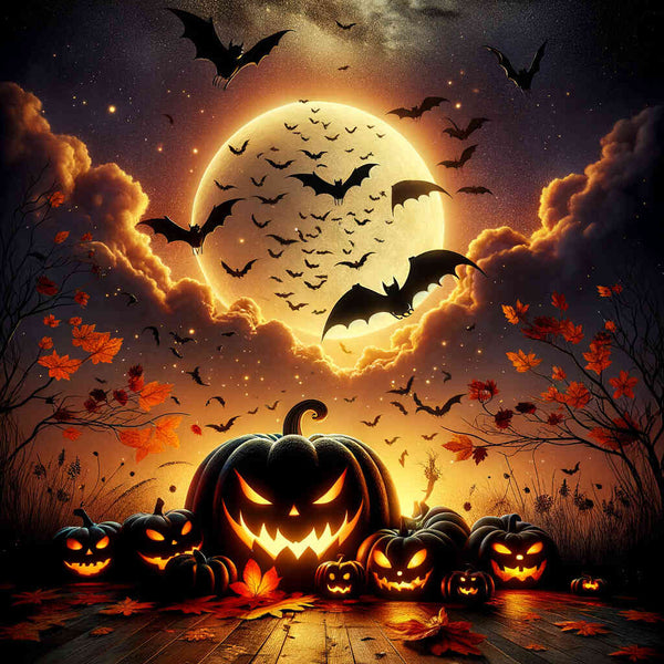 Paint by Numbers - Happy Halloween Curbis and Bat