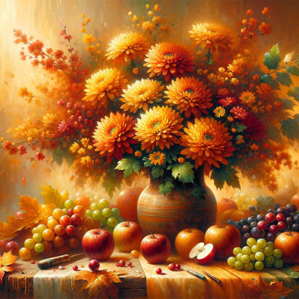 Flowers and fruits - Paint by Numbers