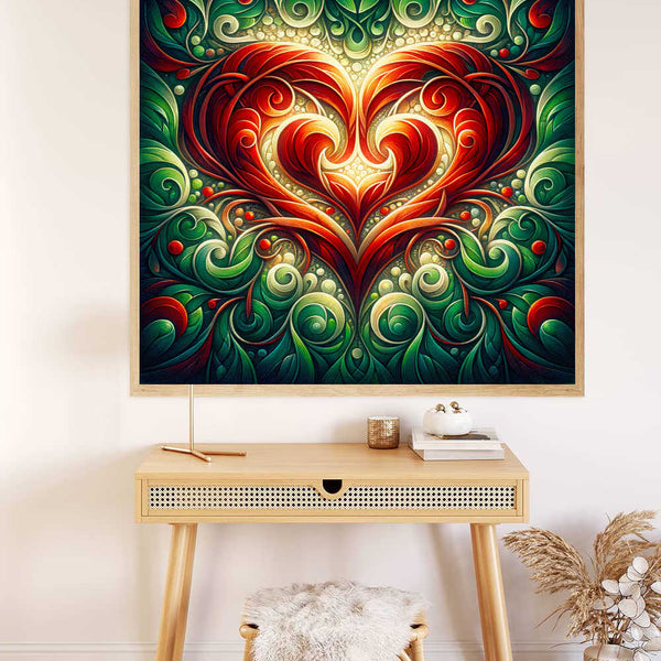 Paint by Numbers - Two Red Hearts