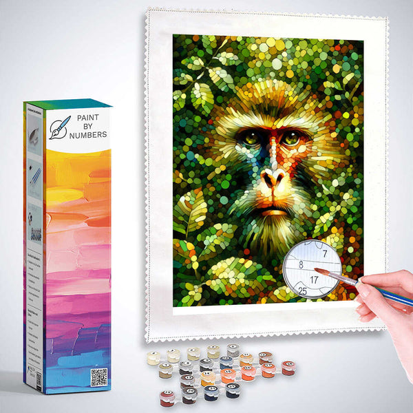 Paint by Numbers - Monkey Portrait