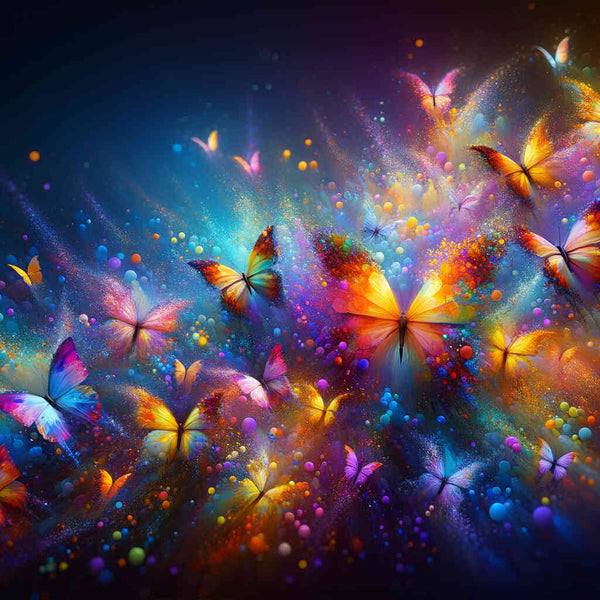 Paint by Numbers - Butterflies in color mix