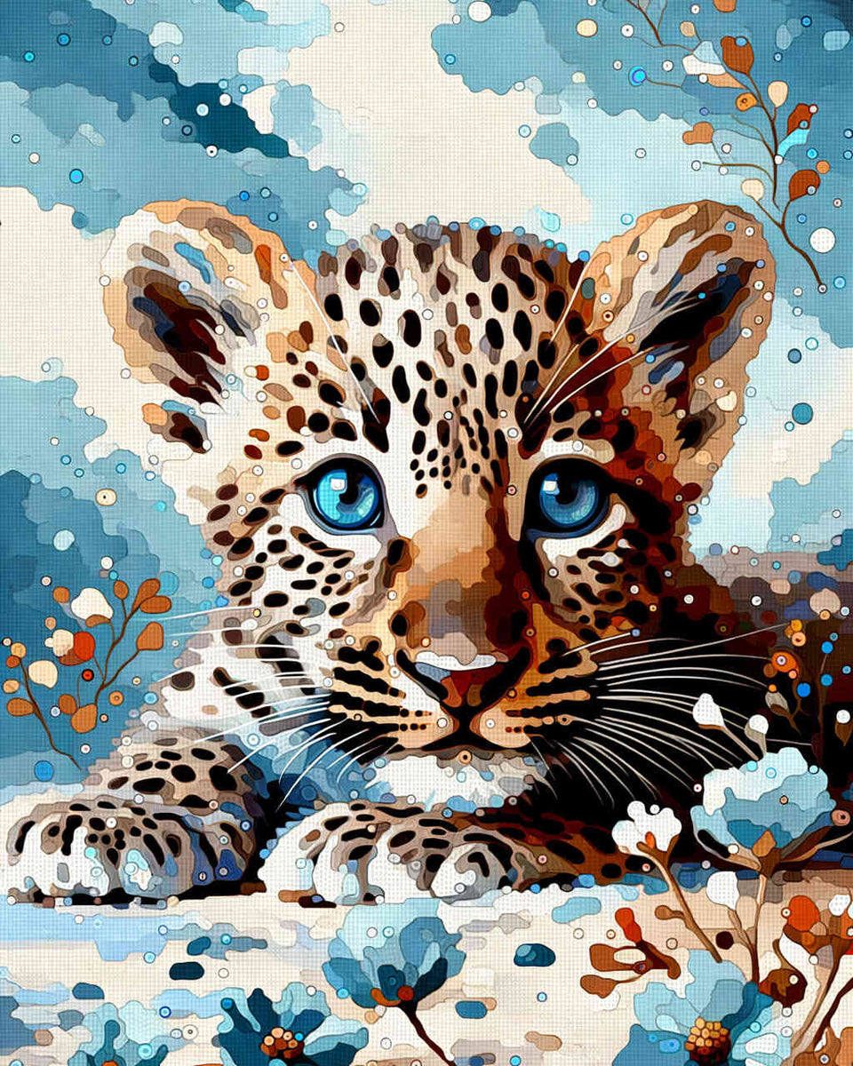 Paint by Numbers - Color Impression Leopard Baby