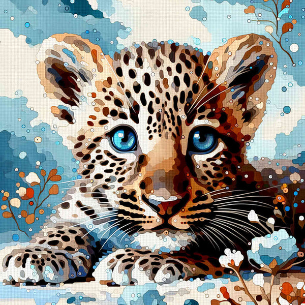 Paint by Numbers - Color Impression Leopard Baby