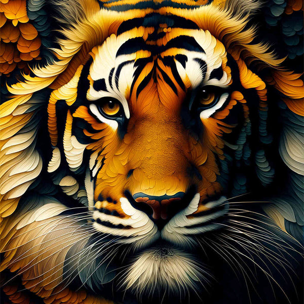 Paint by Numbers - Tiger Looks at