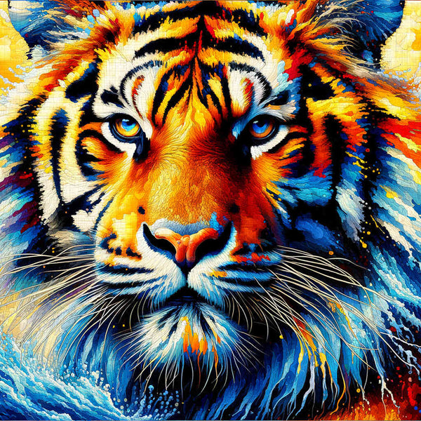 tiger front - Paint by Numbers