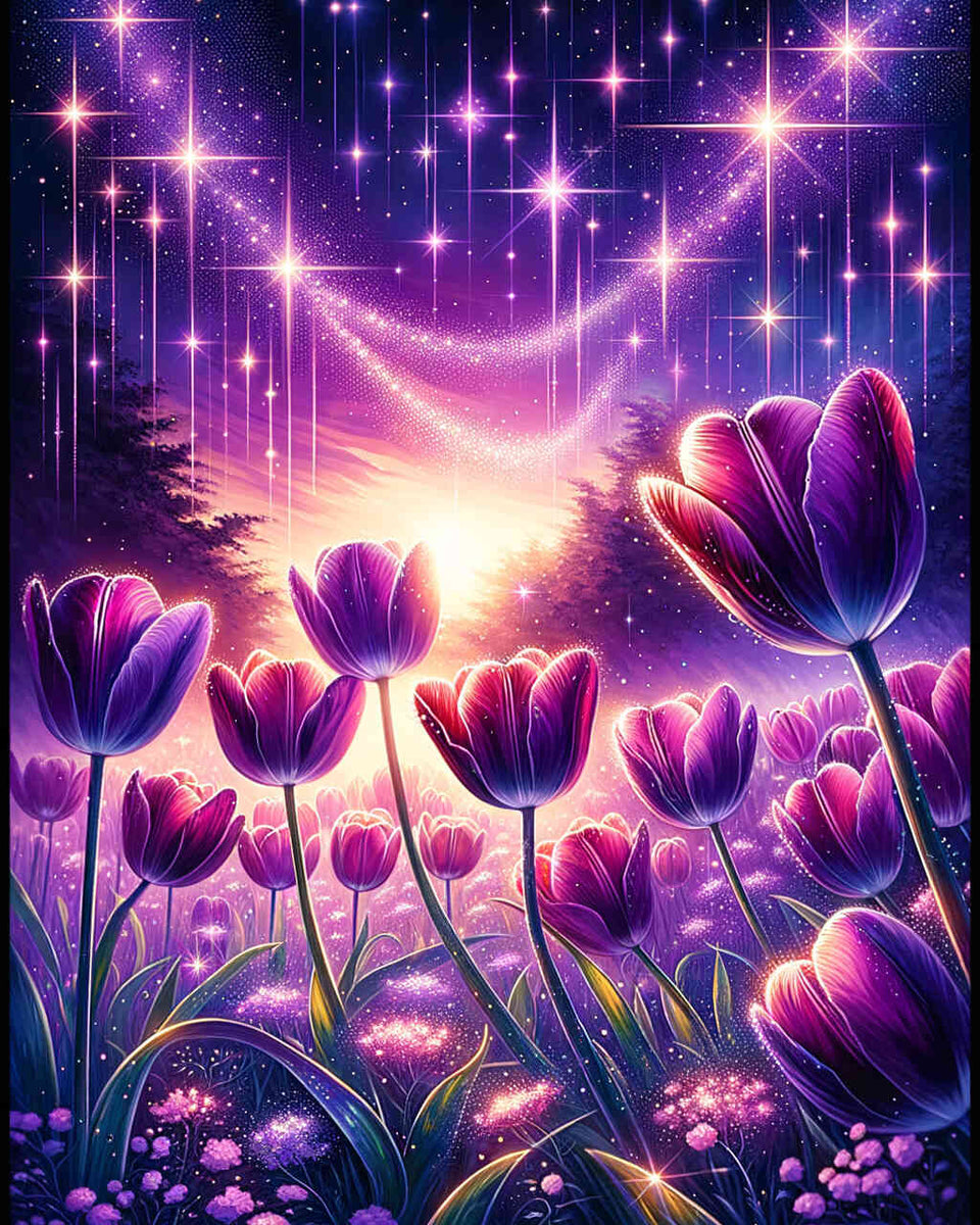 Paint by Numbers - Purple Tulip Dream