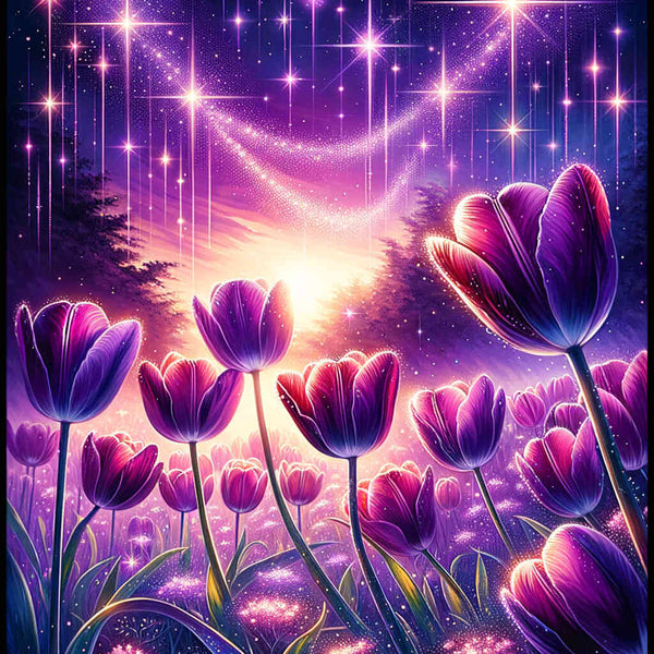 Paint by Numbers - Purple Tulip Dream