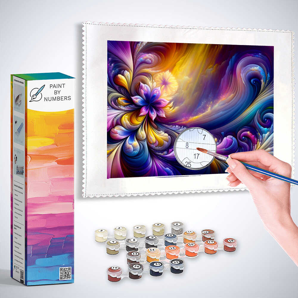 Paint by Numbers - Imaginative flowers