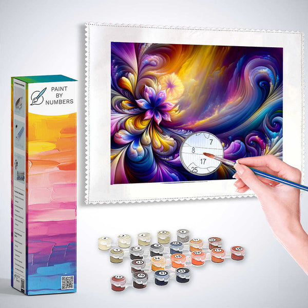 Paint by Numbers - Imaginative flowers